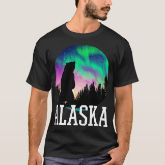 T-shirt Alaska Lumières du Nord Voir les vacances