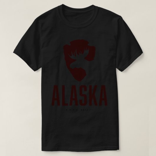 T-shirt Alaska Moose Brown (Design devant)
