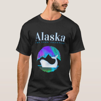 T-shirt Alaska Northern Lights Orca Whale With Aurora Bore