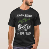 T-shirt Alaska Northern Lights pour les vacances en Alaska (Devant)