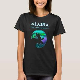 T-shirt Alaska Northern Lights T Oie d'Alaska avec Aurora