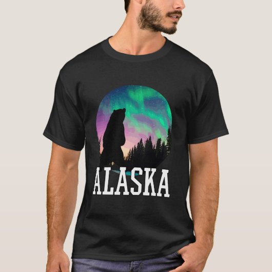 T-shirt Alaska Nothern Lights Viewing Vacation (Devant)