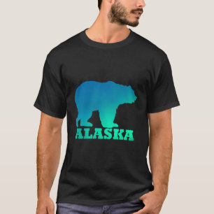 T-shirt Alaska Ours aurores aurora Borealis Nature