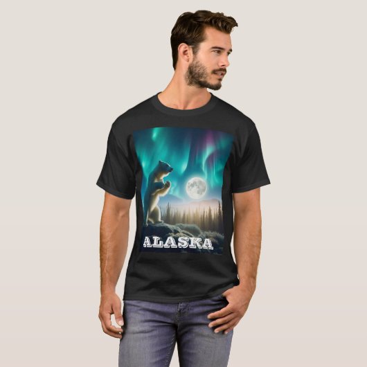 T-shirt Alaska par Coolbearstuff.com (Devant entier)