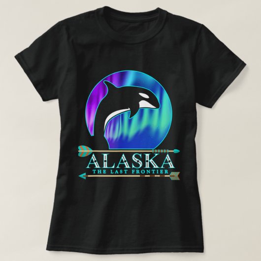 T-shirt Alaska State Pride Alaska Northern Lights Alaskan (Design devant)