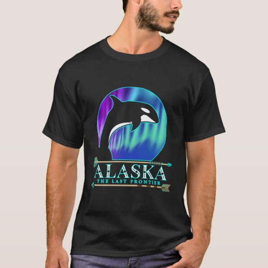 T-shirt Alaska State Pride Alaska Northern Lights Alaskan (Devant)
