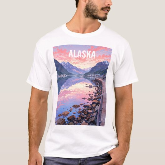 T-shirt Alaska, USA (Devant)