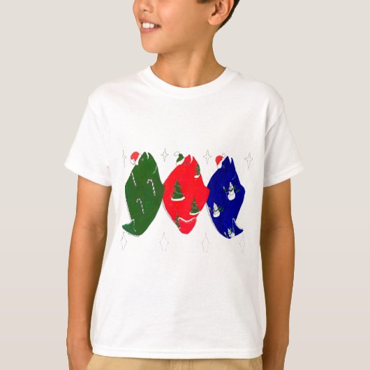 T-shirt Alaska Whimsical Christmas Wildlife (Devant)