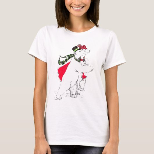 T-shirt Alaska Whimsical Christmas Wildlife (Devant)
