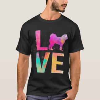 T-shirt Alaskan coloré Malamute Chig Maman Cadeaux Alaskan