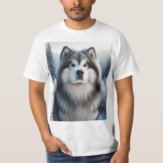 T-shirt Alaskan Malamute (Devant)