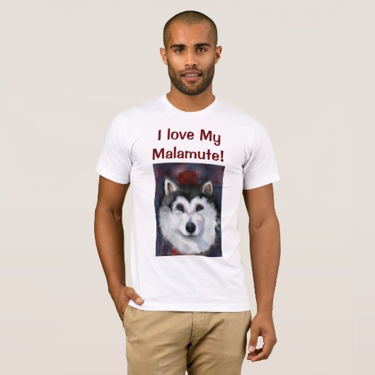 T-SHIRT ALASKAN MALAMUTE (Devant entier)