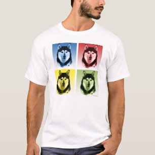 T-shirt Alaskan Malamute Pop Art