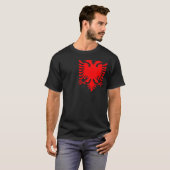 T-shirt Albanais rouge Eagle (Devant entier)