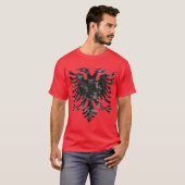 T-shirt Albanian URBAN Camo Eagle 3D (Devant entier)
