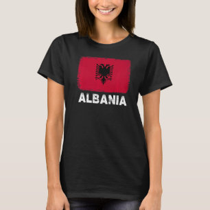 T-shirt Albanie Drapeau Appui aux Albanais Femmes Hommes