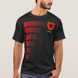T-shirt Albanie Drapeau Emblème Pride Albanaise Hérite