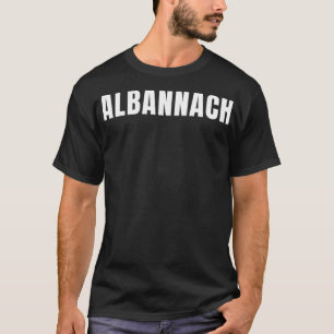 T-shirt Albannach écossais en gaélique écossais police sim