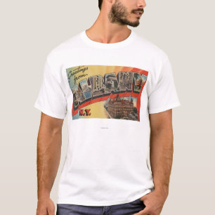 T-shirt Albany, New York - grandes scènes 2 de lettre