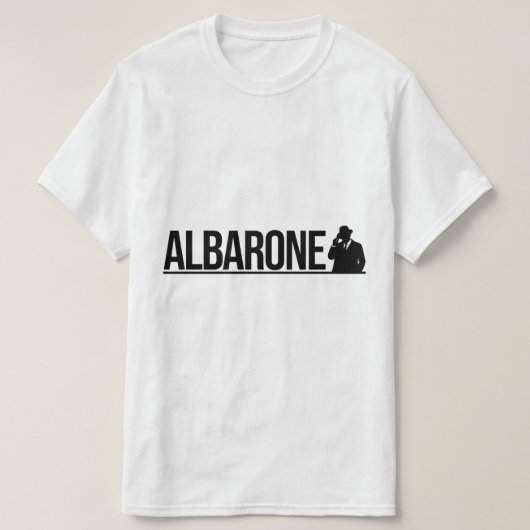 T-shirt Albarone Gangster Silhouette Graphic - black (Design devant)