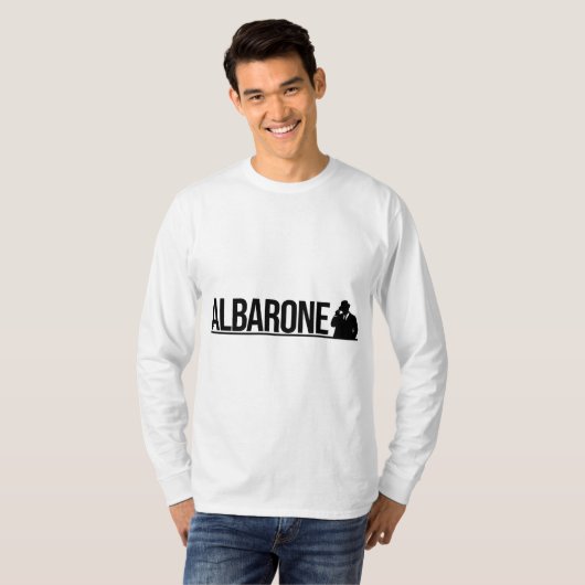 T-shirt Albarone Gangster Silhouette Graphic - black Hood (Devant entier)