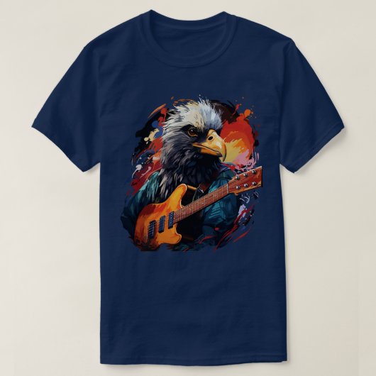 T-shirt Albatros Jouer de la guitare (Design devant)