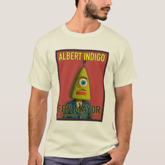 T-shirt Albert Indigo for Mayor