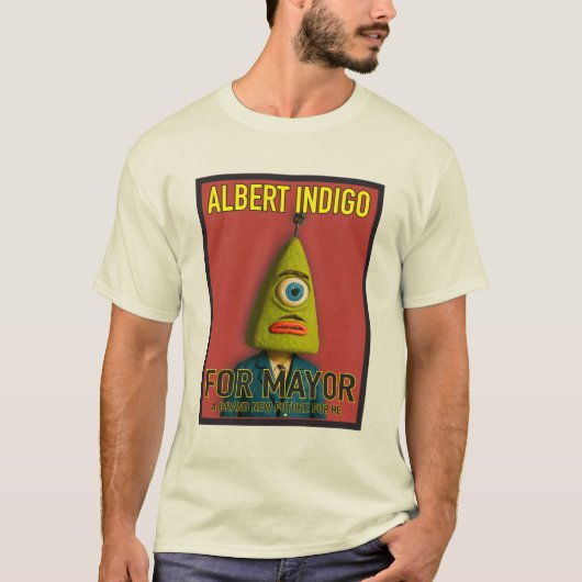T-shirt Albert Indigo pour Maire (Devant)