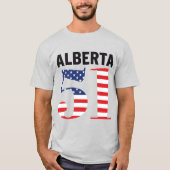 T-shirt Alberta 51e WEXIT de l'État américain (Devant)