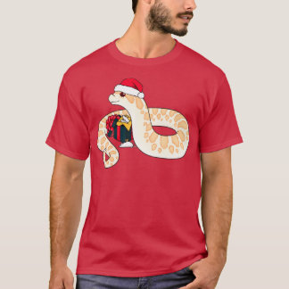T-shirt Albino Western Hognose Snake Edition de Noël