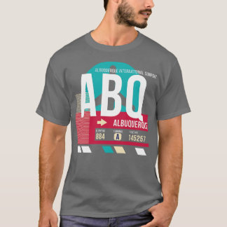 T-shirt Albuquerque ABQ Airport Code Bagages Balise E