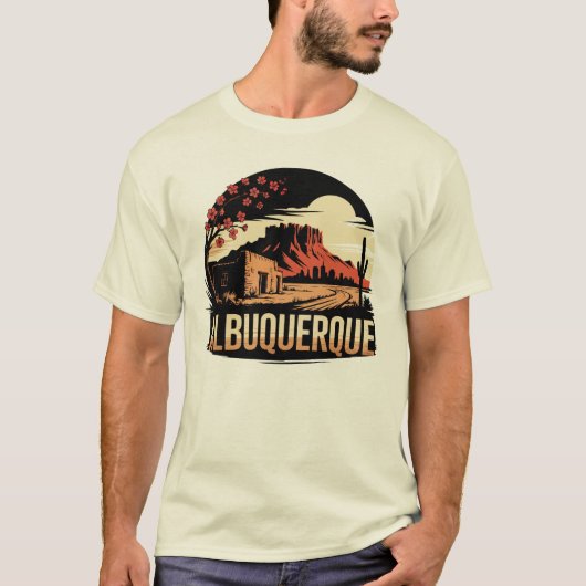 T-shirt Albuquerque City Nouveau-Mexique USA (Devant)