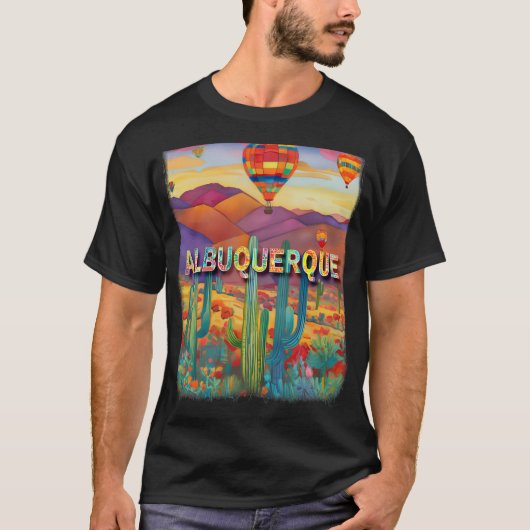 T-shirt Albuquerque Nouveau-Mexique Nm Oasis du désert Sd3 (Devant)