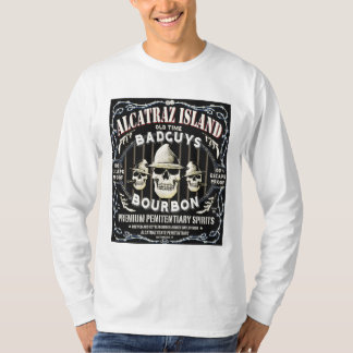 T-shirt ALCATRAZ_BAD_GUYS_WHISKEY_LABELblkz