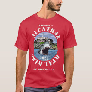 T-shirt Alcatraz Island Escape Swim Team Shark 2021 Appare