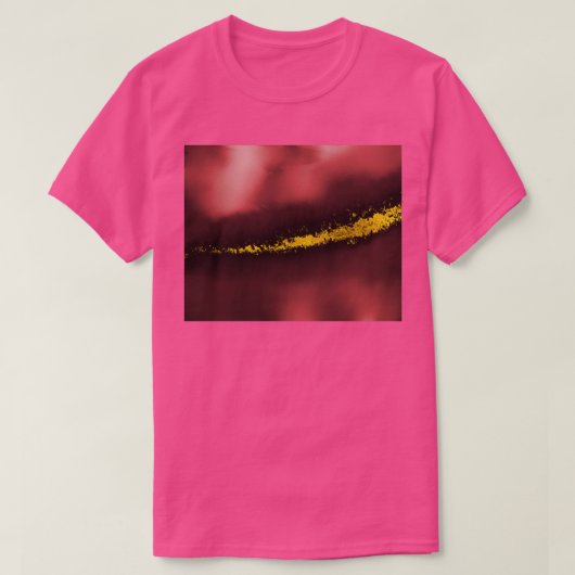 T-shirt Alchimie abstraite expansion rouge (Design devant)