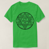 T-shirt Alchimie de soupe tomate Sigil mais en noir (Design devant)