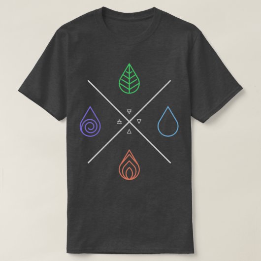 T-shirt Alchimie Les 4 éléments (Design devant)