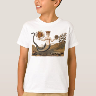 T-shirt Alchimie symbolique Tee - shirt avec soleil et lun