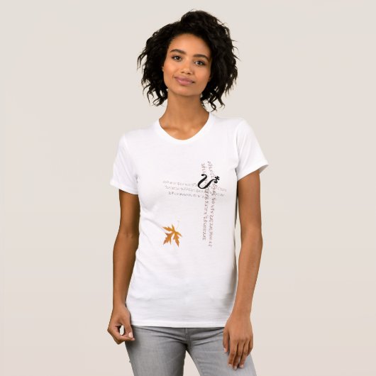 T-shirt alchimiste automnal (Devant entier)
