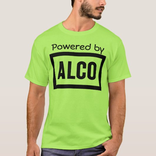 T-shirt ALCO - Actionné par Alco Locomotive Company (Devant)