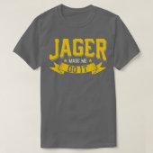 T-shirt ALCOHOL Jager Made Me Do Il présente une idée cade (Design devant)