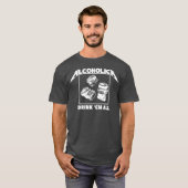 T-SHIRT ALCOHOLICA (Devant entier)