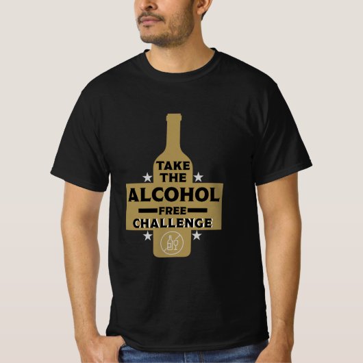 T-shirt Alcool Gratuit Et Sobre (Devant)