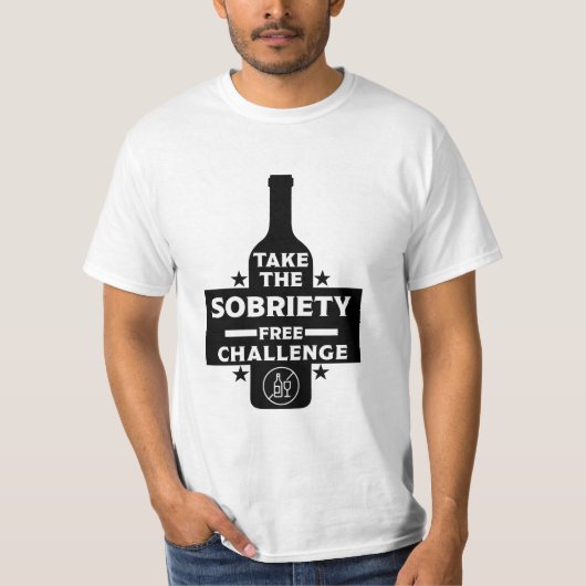 T-shirt Alcool Gratuit Et Sobre (Devant)