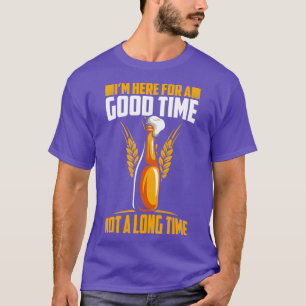T-shirt Alcool Je suis ici pour passer un bon moment Cadea