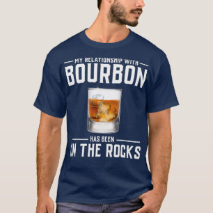 T-shirt Alcool sur les rochers drôle Bourbon s Hommes Femm