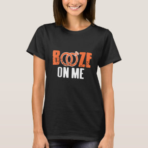 T-shirt Alcool Sur Moi Drôle Rétro Design De Soirée Enterr