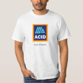 T-shirt Aldi Funny 'BONNE DIFFÉRENTE' Acide Tee (Devant)