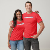 T-shirt Aleandre Nom Nom Drôle Aleandre thème des années 8 (Unisexe)